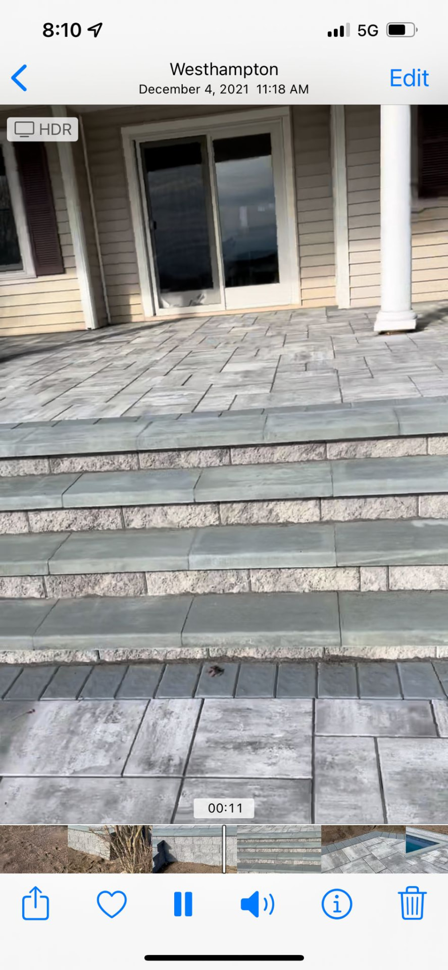 Bluestone stoop & block risers — Westhampton, NY