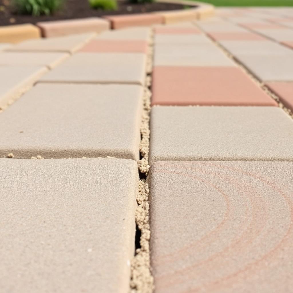 Polymeric-sanded paver joint detail